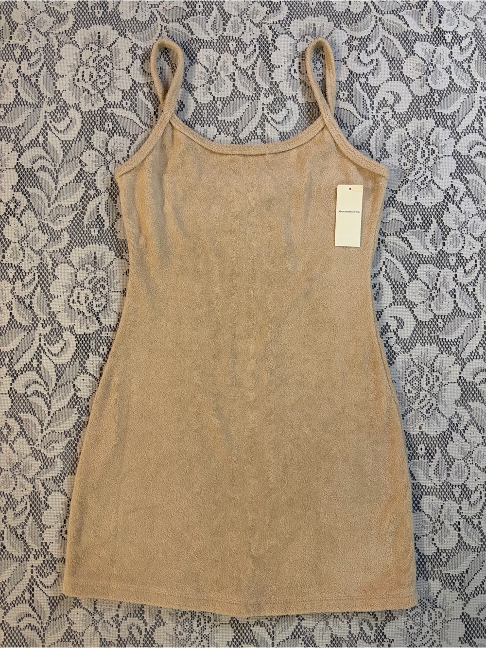 Abercrombie & Fitch Beige/Tan Mini Slip Dress